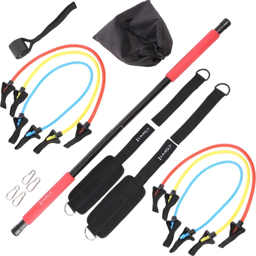 Drążek Pilates z zestawem ekspanderów HMS DC31