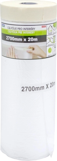 Maskująca taśma wewnętrzna z folią ochronną 270 cm × 17 m