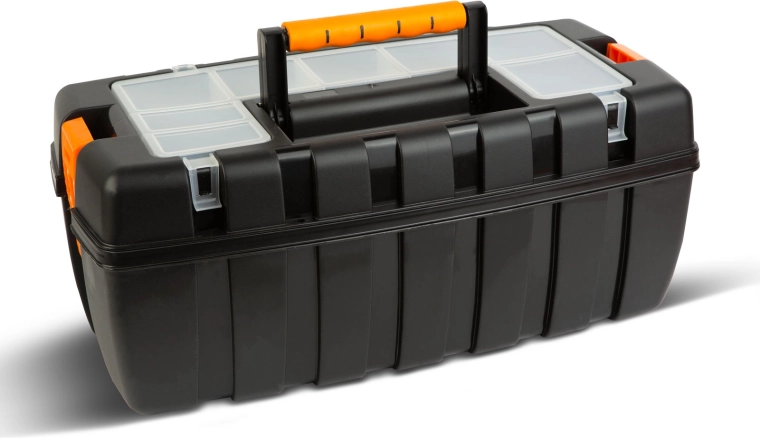 Plastikowa walizka na narzędzia z organizerem 55 × 27 × 23 cm