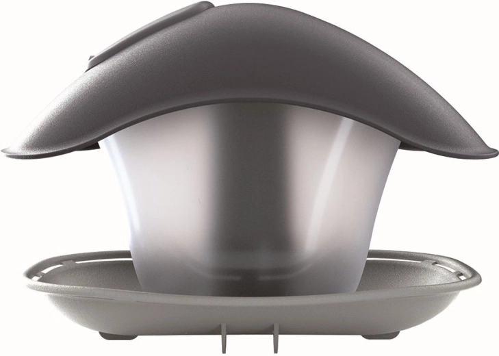 Ogrodowy karmnik dla ptaków Birdyfeed, szary kamień