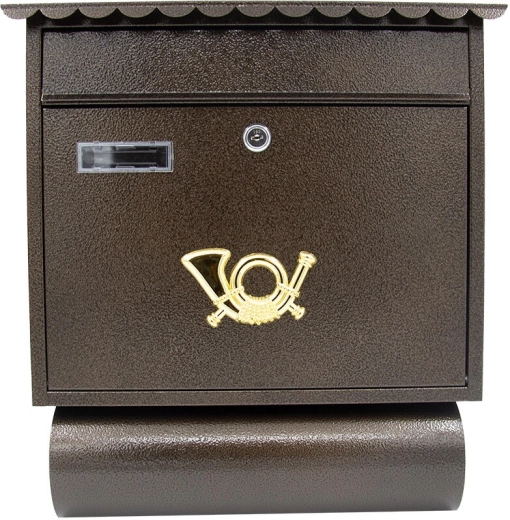 Skrzynka pocztowa antyk brązowa 390 × 440 mm ST 104