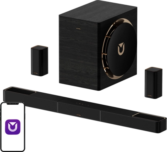 Soundbar Ultimea Skywave X70 z Dolby Atmos i bezprzewodowym subwooferem