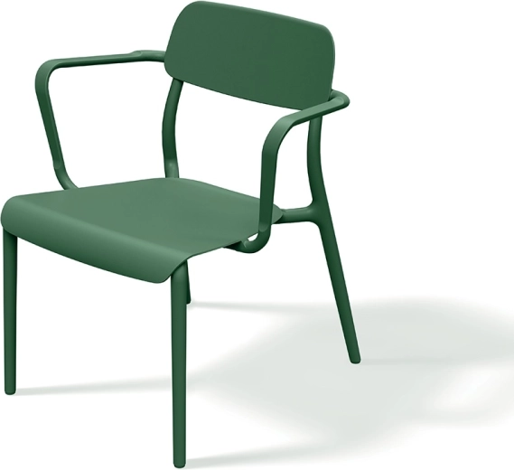 Fotel Ferne Rimo ciemnozielony 620 × 625 × 748 mm