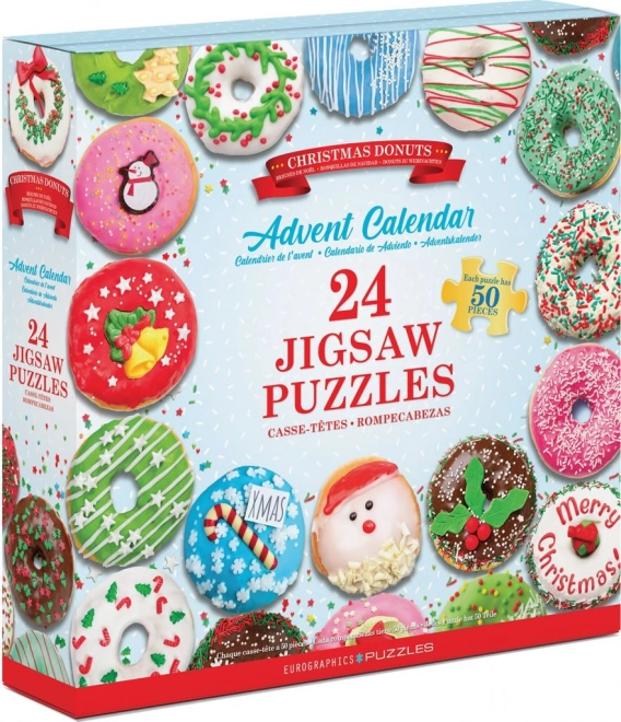 Eurographics puzzle kalendarz adwentowy – Donuty