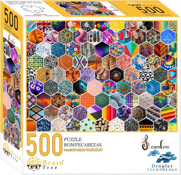 Puzzle obrazkowe kafelki 500 elementów Brain Tree