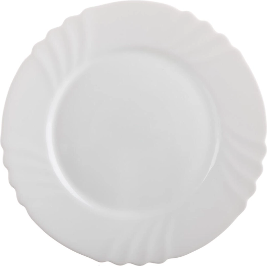 Talerz deserowy EBRO 20 cm szklany biały