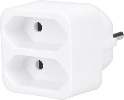 Solight rozgałęźnik 2× 2,5 A biały