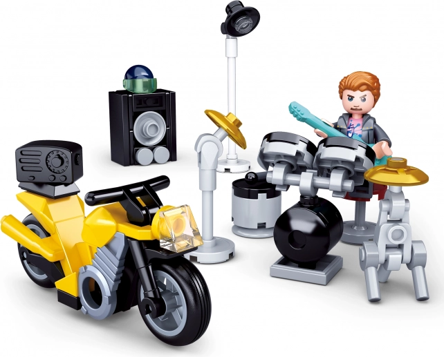 Sluban Town Perkusista z Motocyklem