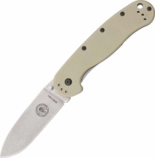ESEE Avispa Desert Tan – składany nóż outdoorowy 8,9 cm, satyna, brązowy, FRN