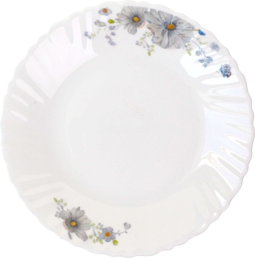 Talerz deserowy Amelia 19 cm z opalowego szkła