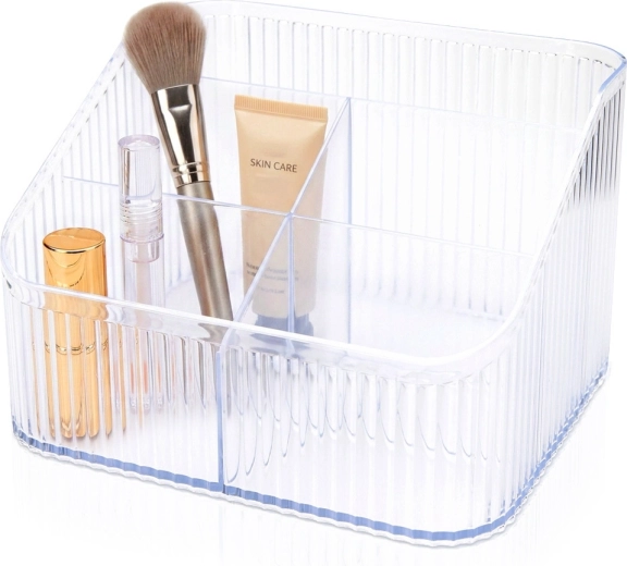Przezroczysty organizer na kosmetyki Eleganza 18 × 15 × 11 cm
