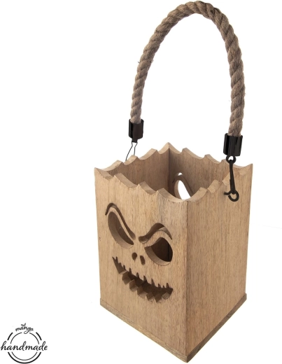 Świecznik z drewna mango MANGO halloween