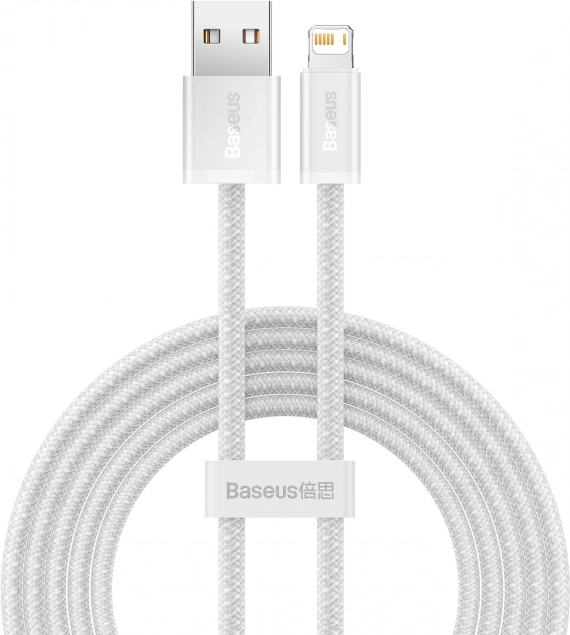Baseus Dynamic kabel USB–Lightning 2 m, szybkie ładowanie 2,4 A (biały)