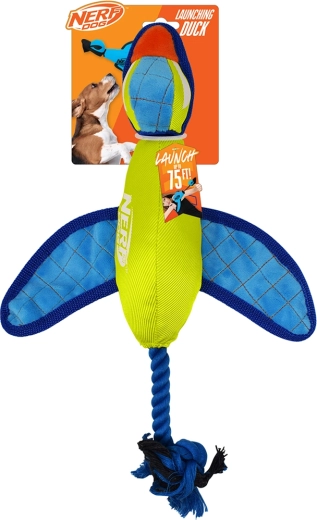 Nerf Dog nylonowa aportowa kaczka z szeleszczącymi skrzydłami 42 cm