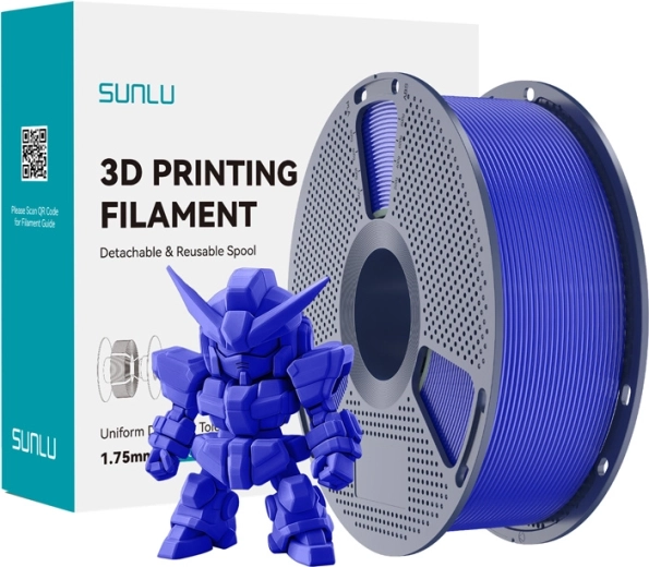 Filament Sunlu PLA+ 2.0 do druku 3D 1,75 mm – Klein Blue (niebieski)