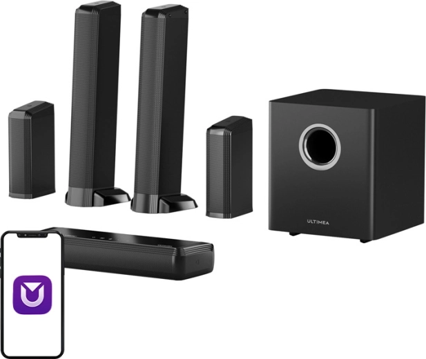 Ultimea Apollo S90 9.1 soundbar z Dolby Atmos i podświetleniem RGB