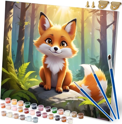 Malarstwo po numerach 40 × 50 cm – lisica MASSIDO