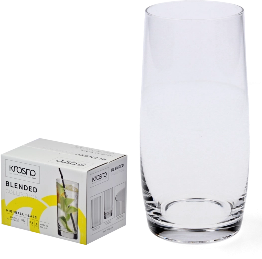 Szklanki long drink Krosno Blended 350 ml, zestaw 6 szt.