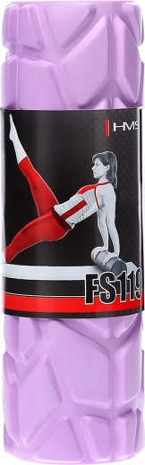 Fioletowy wałek do masażu z pianki 30 cm HMS