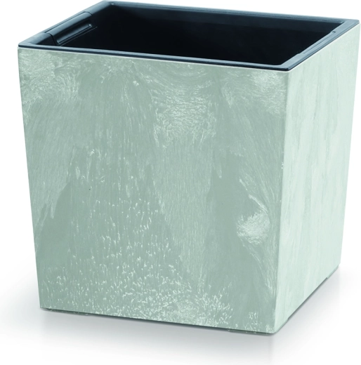 Donica URBI SQUARE LOW z efektem betonu, 24 cm