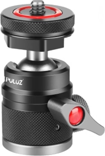 Głowica kulowa PULUZ ze stopu aluminium z mocowaniem na zimną stopkę - 1 sztuka