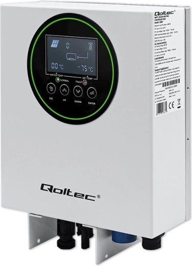 Inwerter solarny do podgrzewania wody Qoltec ECO Solar Boost z MPPT, BYPASS, LCD, Wi‑Fi (3 kW / 4 kW)