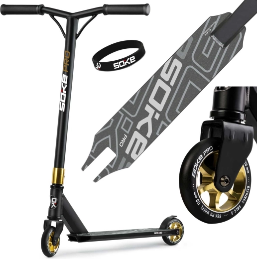 Soke PRO gold hulajnoga freestyle