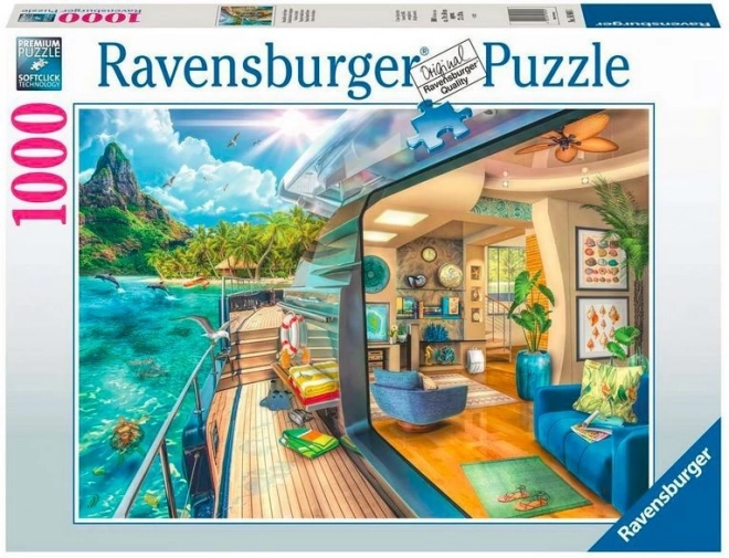 Puzzle 1000 elementów – rejs w tropikach RAVENSBURGER