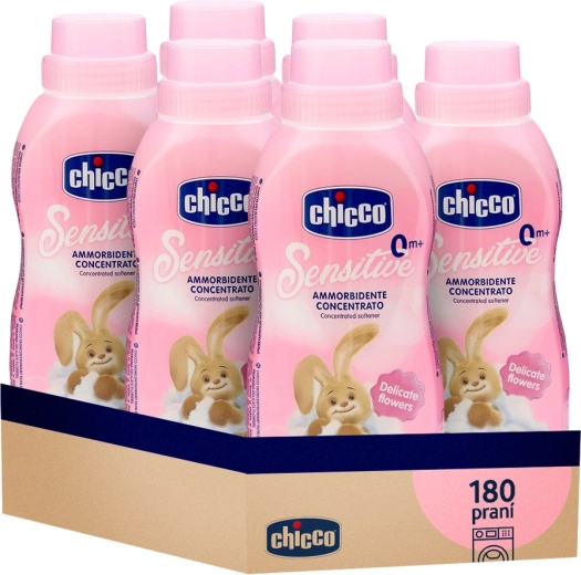 Chicco skoncentrowany płyn do płukania Baby Sensitive Kwiatowy uścisk 750 ml - 6 szt.