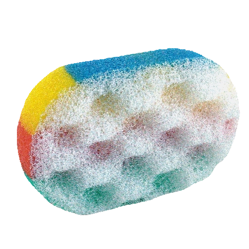 Gąbka kąpielowa Tědza tęczowa ergonomiczna