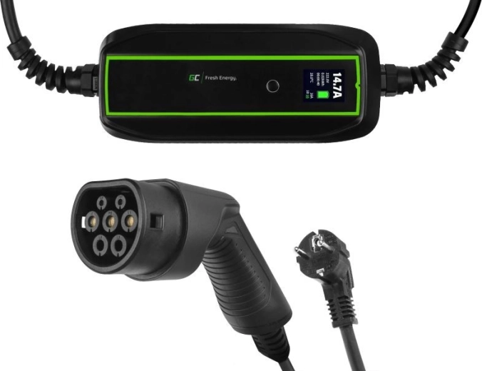 Green Cell mobilna ładowarka do samochodów elektrycznych 3,6 kW Schuko – Type 2