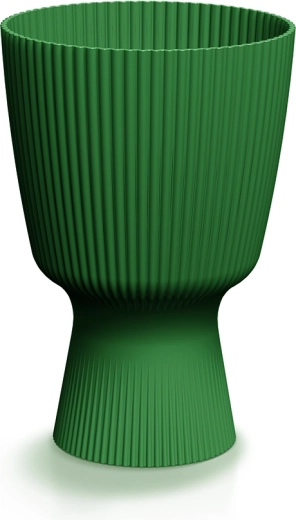 Doniczka Milly Round 18,8 cm ciemnozielona