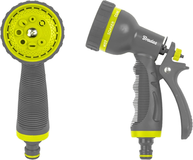 Pistolet do podlewania z 8 funkcjami, szary/limonkowy
