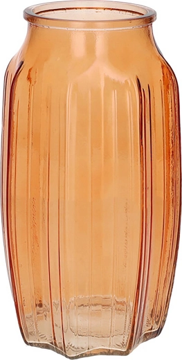 Wazon Suko pomarańczowy przezroczysty 22 cm