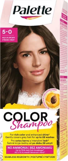 Palette Color Shampoo 5-0 średni brąz 50 ml