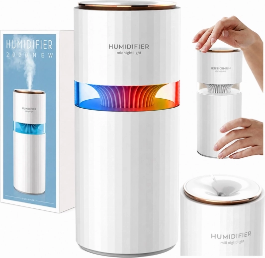 Nawilżacz powietrza i dyfuzor aromatu do auta z podświetleniem LED 400 ml - 1 sztuka