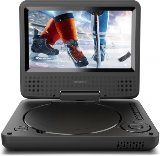Przenośny odtwarzacz DVD Sencor z 7" obrotowym LCD, USB/SD