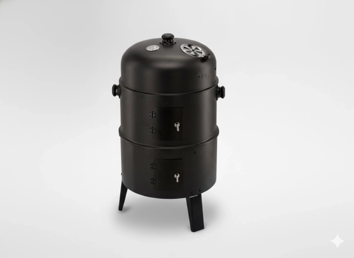 Wielofunkcyjny grill 3 w 1 – grill, wędzarnia i palenisko 40 × 84 cm