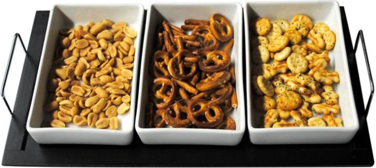 Zestaw serwowania misek z tacą TORO prostokątny