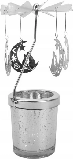 Obracający się świecznik z księżycami