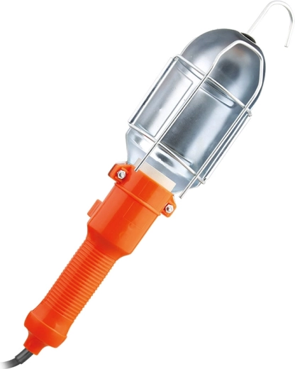 Solight lampa montażowa E27 z metalową kratką, 5 m, pomarańczowa