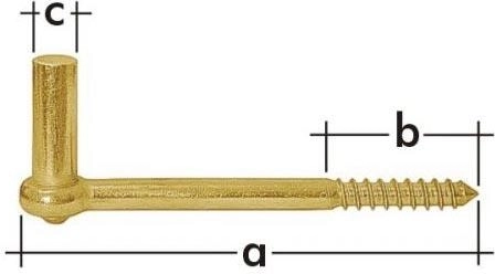 Uchwyt trzpienia do drewna 16 × 106 mm z ocynkowanej stali