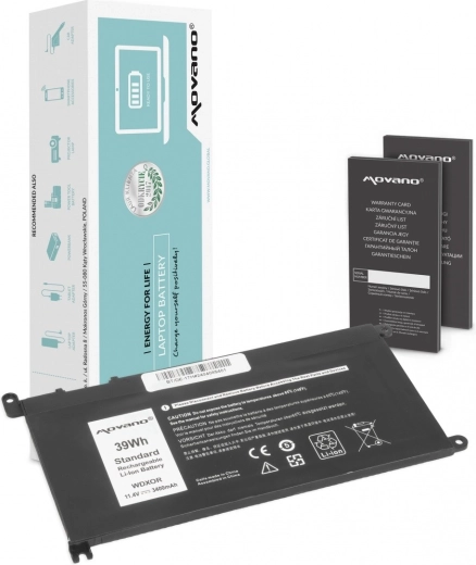 Movano bateria do laptopa Dell WDX0R 3400 mAh (39 Wh)