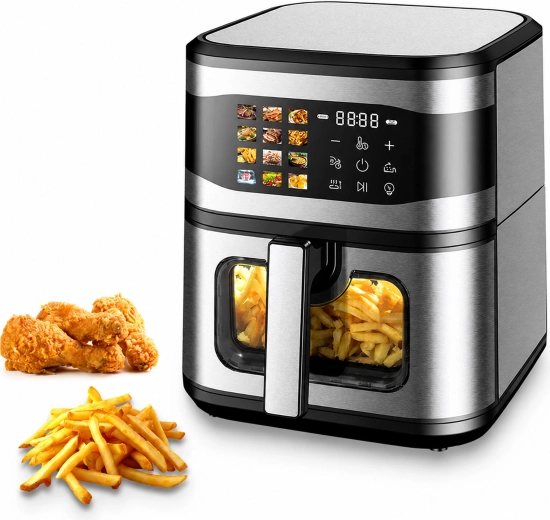 Frytkownica beztłuszczowa (Air fryer) 8 l 1700 W z 12 programami