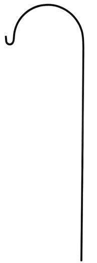 Ogrodowy hak na lampiony i karmniki 38 × 120 cm