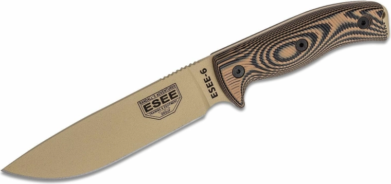 ESEE model 6 nóż survivalowy Desert Tan