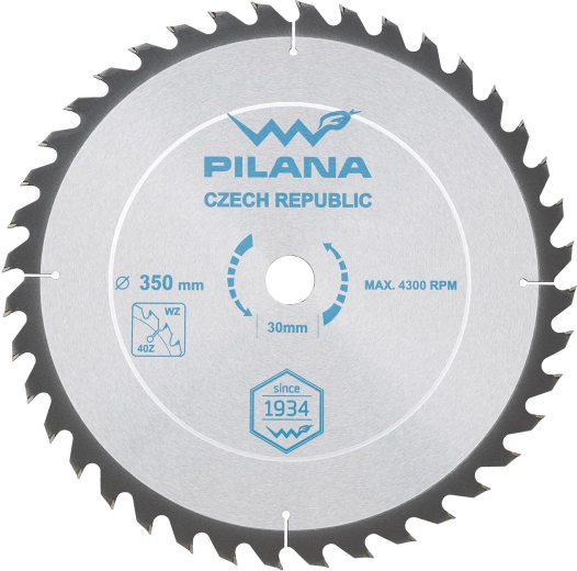 Tarcza pilarska PILANA SK 5255 WZ 350 × 3,0 × 30, 40 zębów