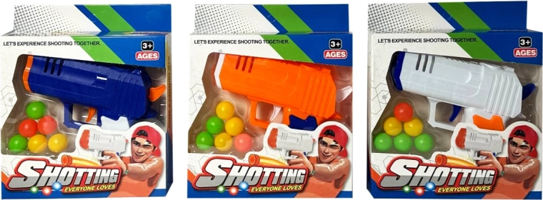 Plastikowy pistolet na piłeczki dla dzieci