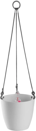 Wisząca donica ARIELLA 25 cm biała