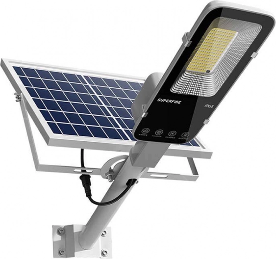 Solarna uliczna lampa LED Superfire 2000 lm z pilotem
